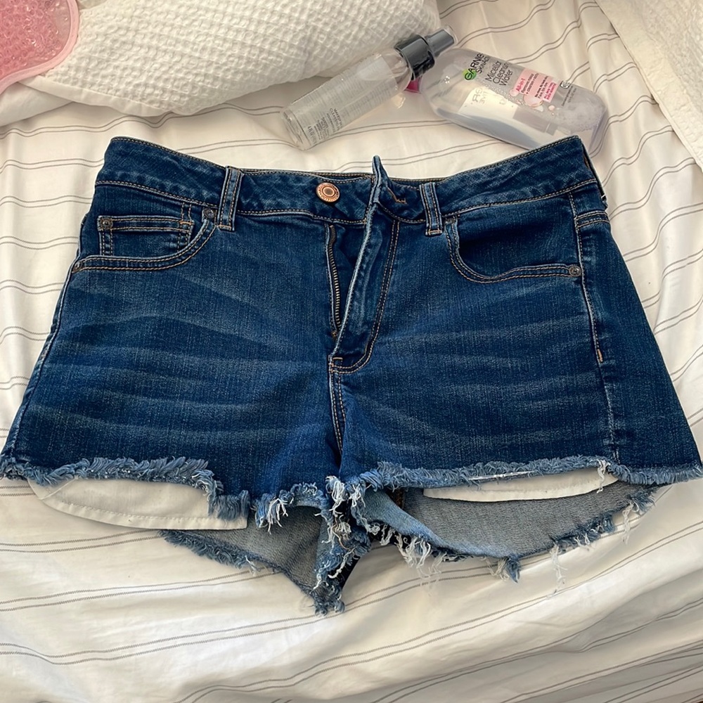 High rise Jean shorts